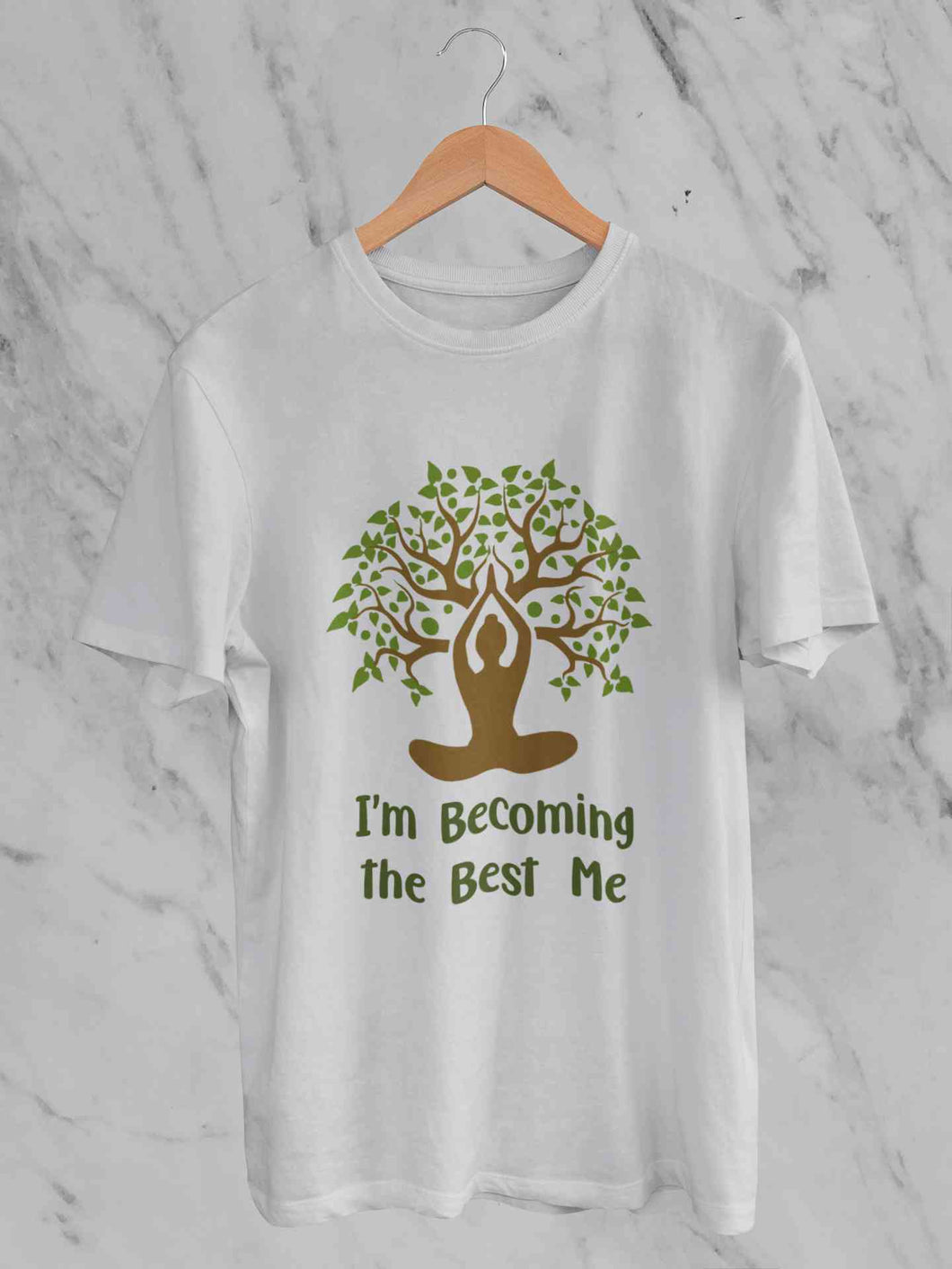 Best Of Me Yoga Mens Half Sleeves T-shirt- KidsFashionVilla