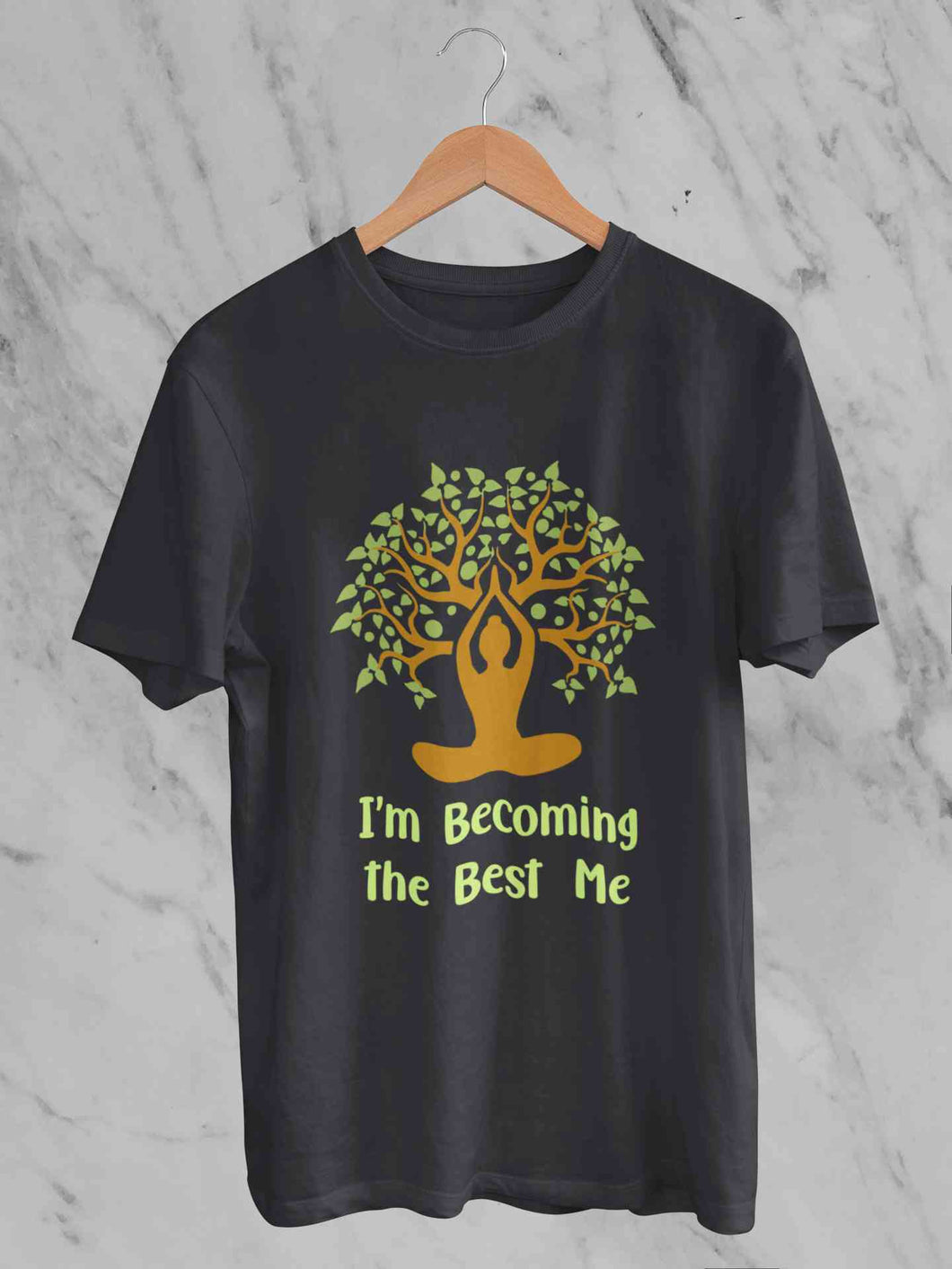 Best Of Me Yoga Mens Half Sleeves T-shirt- KidsFashionVilla