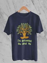 Load image into Gallery viewer, Best Of Me Yoga Mens Half Sleeves T-shirt- KidsFashionVilla

