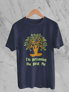Best Of Me Yoga Mens Half Sleeves T-shirt- KidsFashionVilla