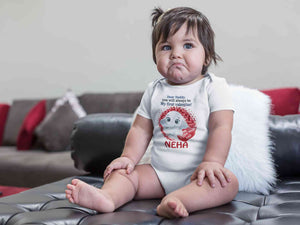Custom Name Daddy Always Be My First Valentine Rompers for Baby Girl- KidsFashionVilla