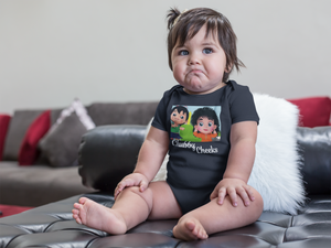 Chubby Cheeks Poem Rompers for Baby Girl- KidsFashionVilla