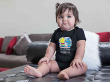 Load image into Gallery viewer, Custom Name 11 Month Birthday Teddy Design Rompers for Baby Girl- KidsFashionVilla
