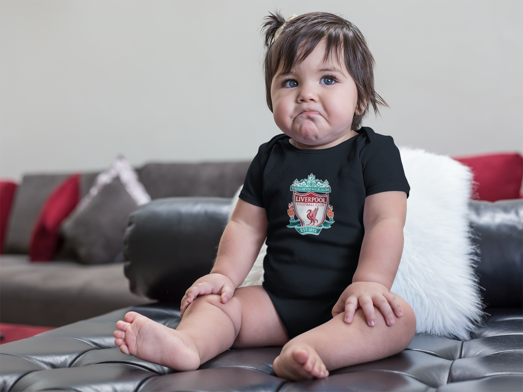 Liverpool Black Rompers for Baby Girl - KidsFashionVilla