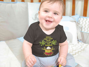 Custom Name Cant Keep Calm Its Time For Pongal Rompers for Baby Boy- KidsFashionVilla