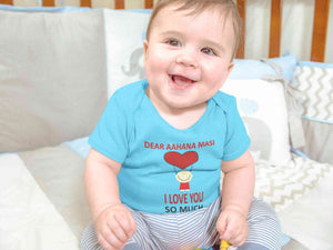 Custom Name I love My Masi So Much Rompers for Baby Boy- KidsFashionVilla