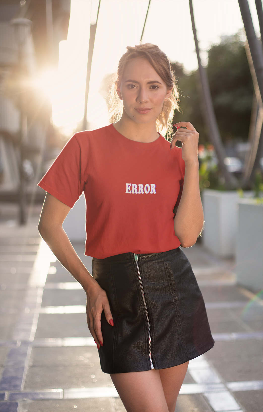 Error Minimal Women Half Sleeves T-shirt- KidsFashionVilla