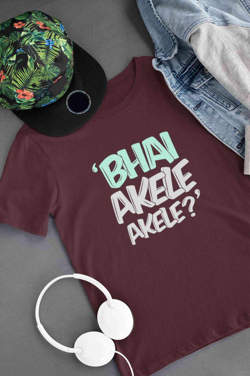 Bhai Akele Akele Mens Half Sleeves T-shirt- KidsFashionVilla