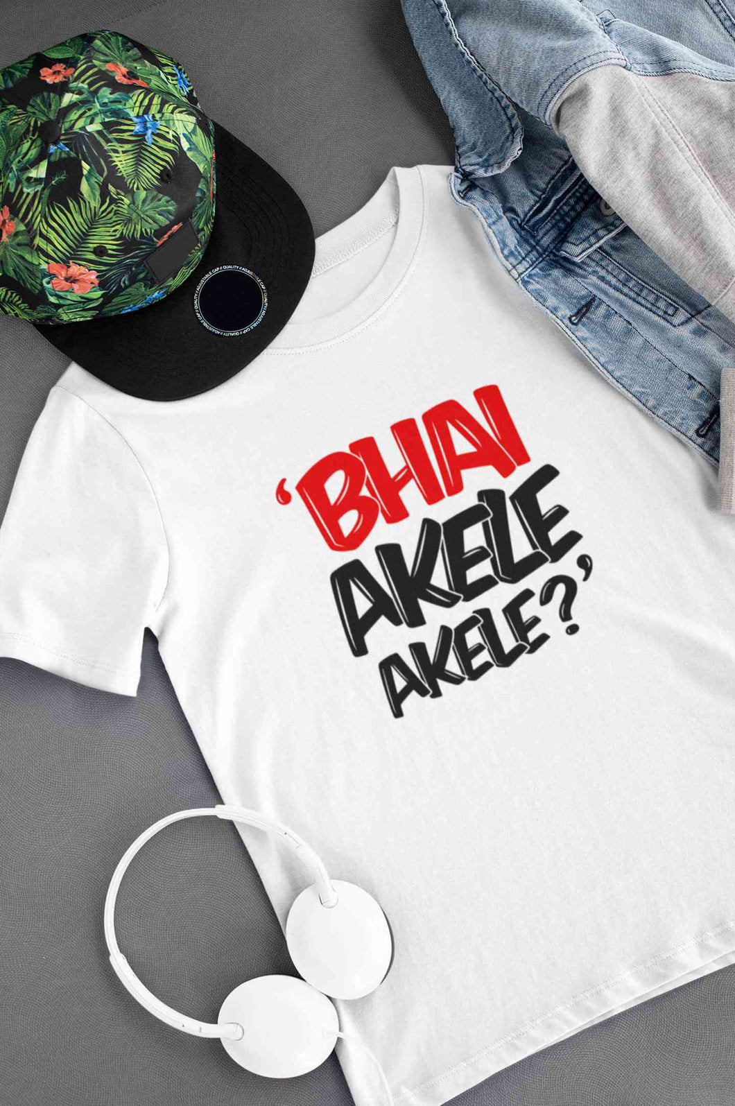 Bhai Akele Akele Women Half Sleeves T-shirt- KidsFashionVilla