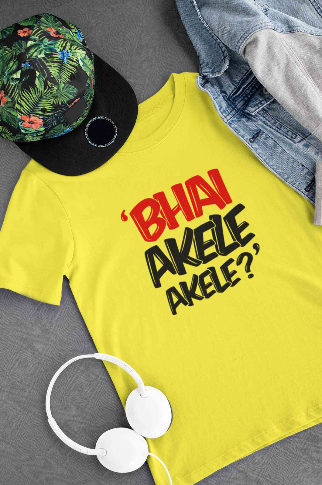 Bhai Akele Akele Women Half Sleeves T-shirt- KidsFashionVilla