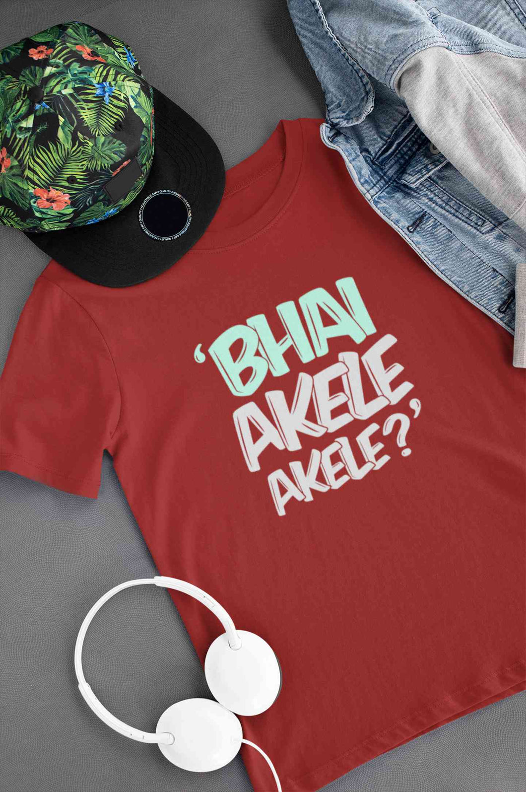 Bhai Akele Akele Women Half Sleeves T-shirt- KidsFashionVilla