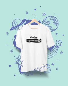 Airplane Mode Mens Half Sleeves T-shirt- KidsFashionVilla