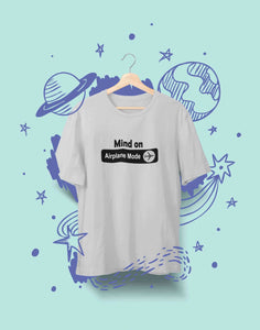 Airplane Mode Women Half Sleeves T-shirt- KidsFashionVilla