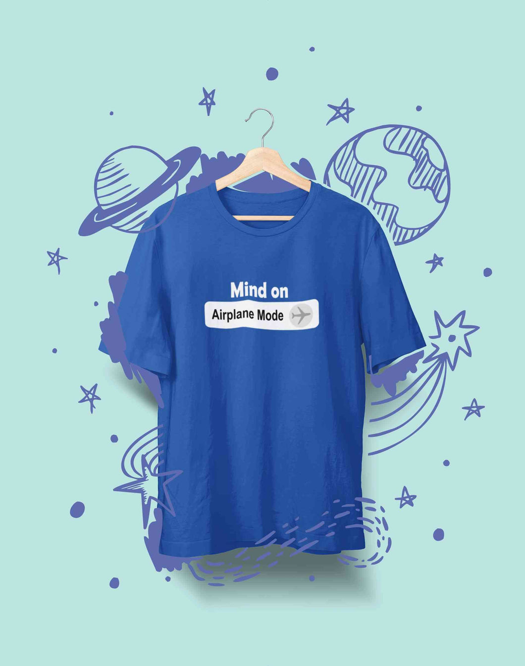 Airplane Mode Women Half Sleeves T-shirt- KidsFashionVilla