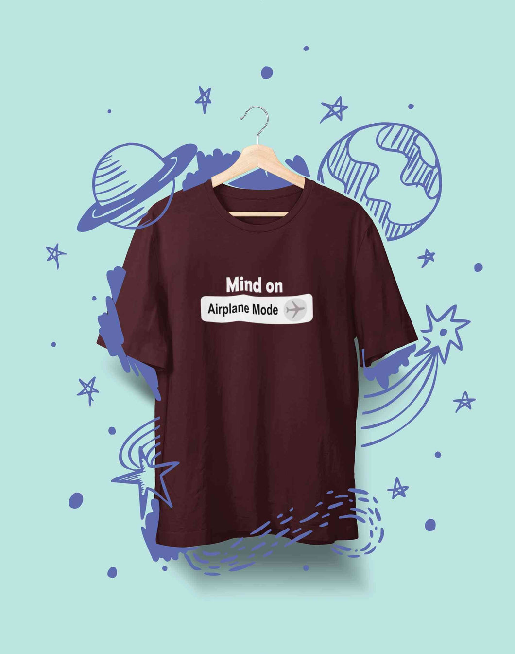 Airplane Mode Women Half Sleeves T-shirt- KidsFashionVilla
