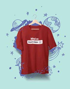 Airplane Mode Women Half Sleeves T-shirt- KidsFashionVilla