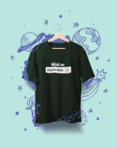 Airplane Mode Mens Half Sleeves T-shirt- KidsFashionVilla