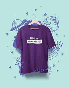 Airplane Mode Women Half Sleeves T-shirt- KidsFashionVilla