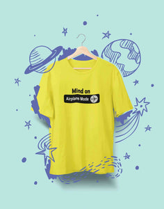 Airplane Mode Women Half Sleeves T-shirt- KidsFashionVilla