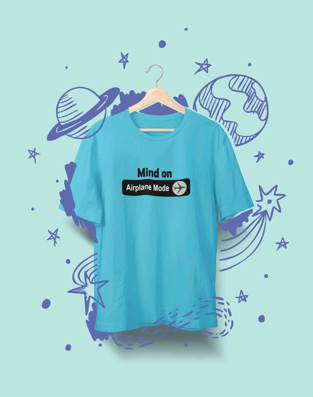 Airplane Mode Women Half Sleeves T-shirt- KidsFashionVilla