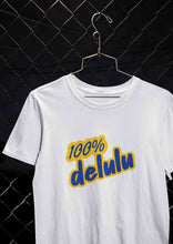 Load image into Gallery viewer, 100% Delulu Women Half Sleeves T-shirt- KidsFashionVilla
