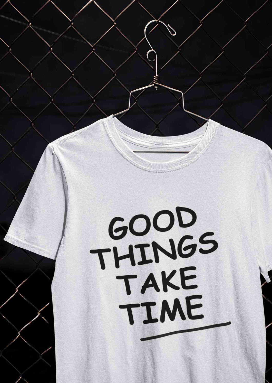 Good Things Take Time Mens Half Sleeves T-shirt- KidsFashionVilla