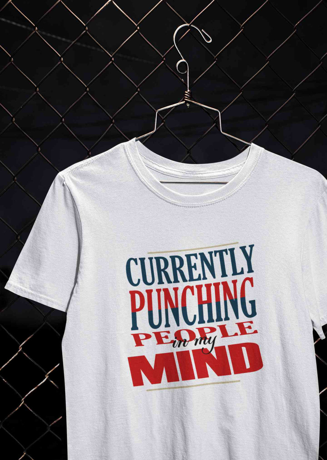 Punching People Mens Half Sleeves T-shirt- KidsFashionVilla