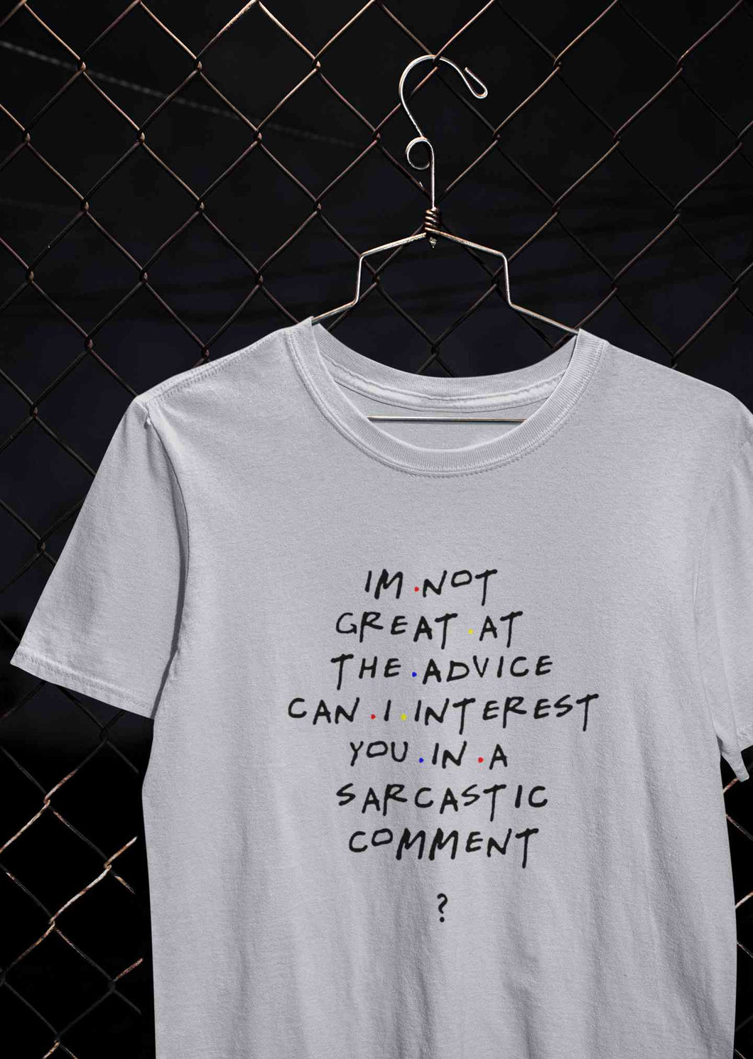 F.R.I.E.N.D.S Sarcastic Comment Chandler Women Half Sleeves T-shirt- KidsFashionVilla