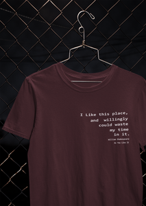 I Like This Place Quotes Women Half Sleeves T-shirt- KidsFashionVilla