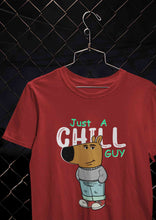 Load image into Gallery viewer, Just A Chill Guy Mens Half Sleeves T-shirt- KidsFashionVilla
