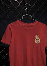 Load image into Gallery viewer, Rcb Logo Side Pocket Women Half Sleeves T-shirt- KidsFashionVilla
