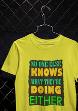 Load image into Gallery viewer, No One Knows Mens Half Sleeves T-shirt- KidsFashionVilla
