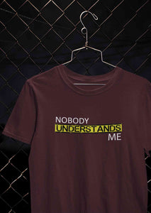 Nobody Understands Me Mens Half Sleeves T-shirt- KidsFashionVilla