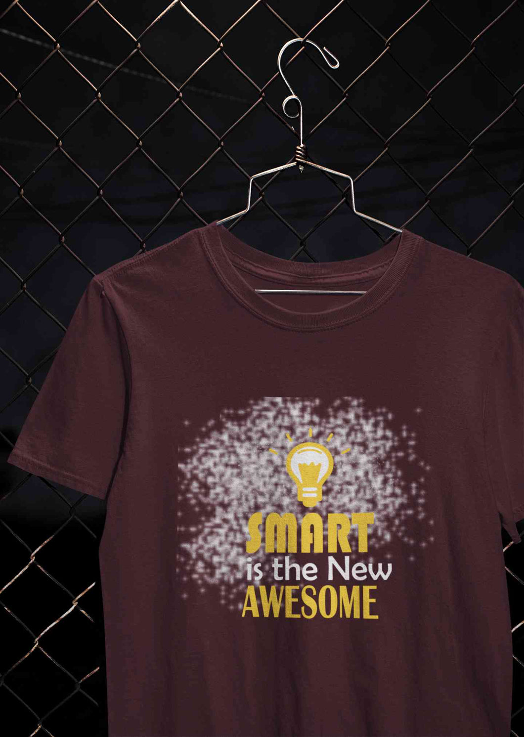 Smart Is Awesome Mens Half Sleeves T-shirt- KidsFashionVilla