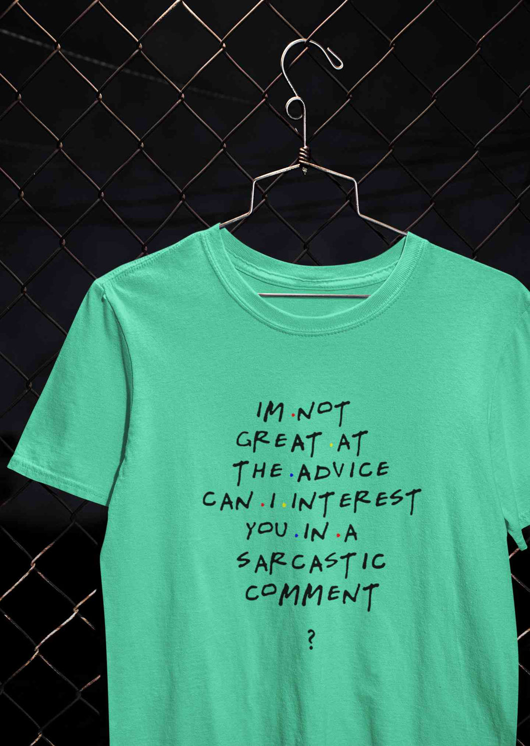 F.R.I.E.N.D.S Sarcastic Comment Chandler Women Half Sleeves T-shirt- KidsFashionVilla