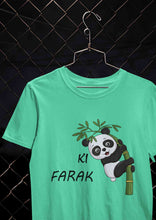 Load image into Gallery viewer, Ki Farak Panda Graphic Funny Mens Half Sleeves T-shirt- KidsFashionVilla

