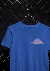 Stegosaurus Pocket Women Half Sleeves T-shirt- KidsFashionVilla