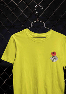 Skull Rose Women Half Sleeves T-shirt- KidsFashionVilla