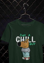 Load image into Gallery viewer, Just A Chill Guy Mens Half Sleeves T-shirt- KidsFashionVilla
