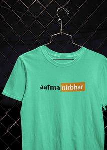 Aatmanirbhar Mens Half Sleeves T-shirt- KidsFashionVilla