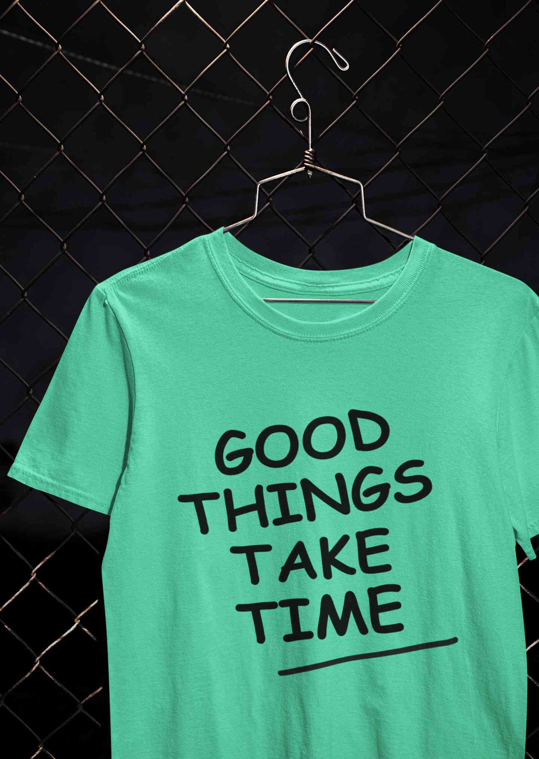 Good Things Take Time Women Half Sleeves T-shirt- KidsFashionVilla