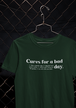 Load image into Gallery viewer, Cures For A Bad Quotes Women Half Sleeves T-shirt- KidsFashionVilla
