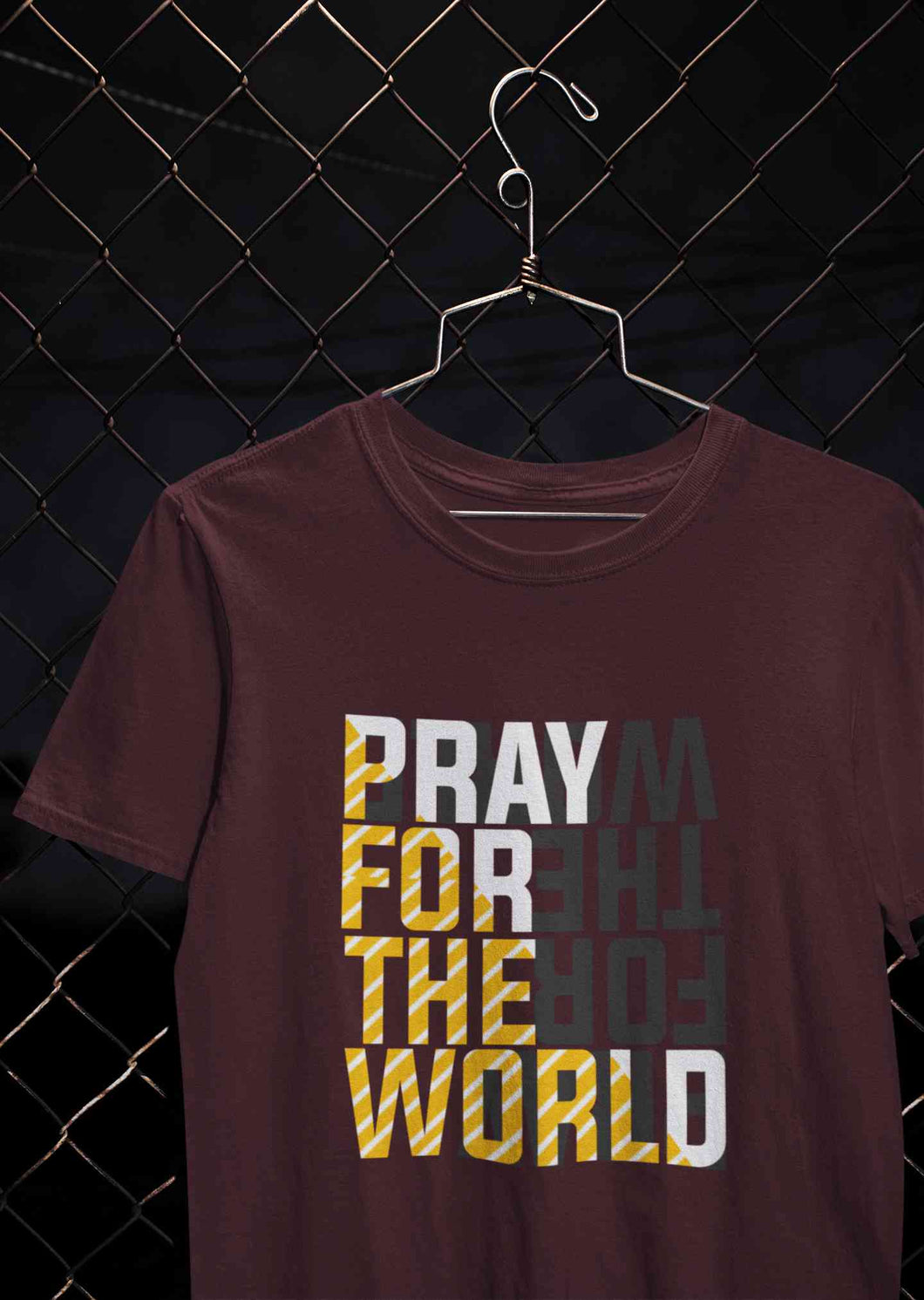 Pray For The World Women Half Sleeves T-shirt- KidsFashionVilla