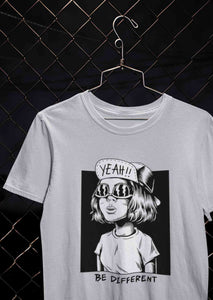 Be Different Women Half Sleeves T-shirt- KidsFashionVilla