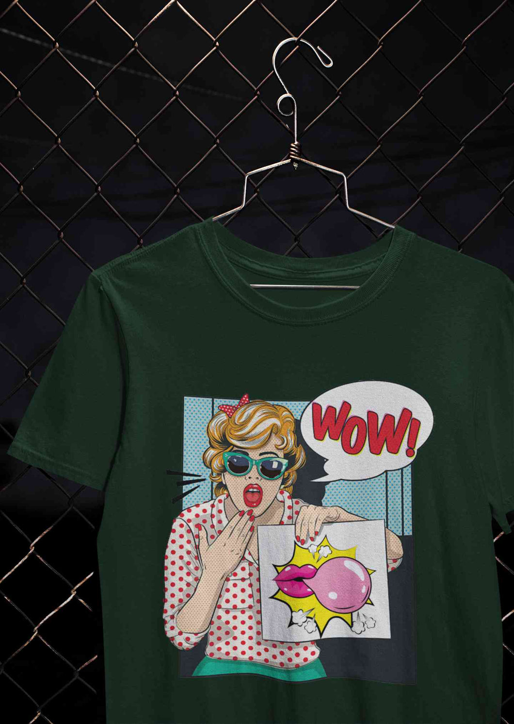 Suprised Pop Art  Cartoon Women Half Sleeves T-shirt- KidsFashionVilla
