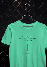 Load image into Gallery viewer, Life Is Really Simple Quotes Mens Half Sleeves T-shirt- KidsFashionVilla
