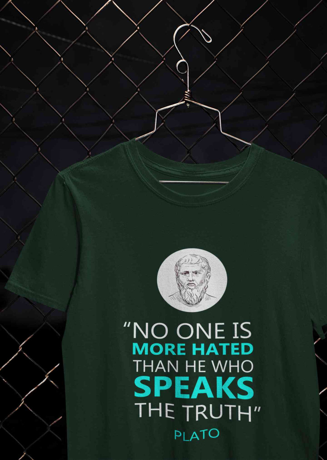 Plato Quote Mens Half Sleeves T-shirt- KidsFashionVilla