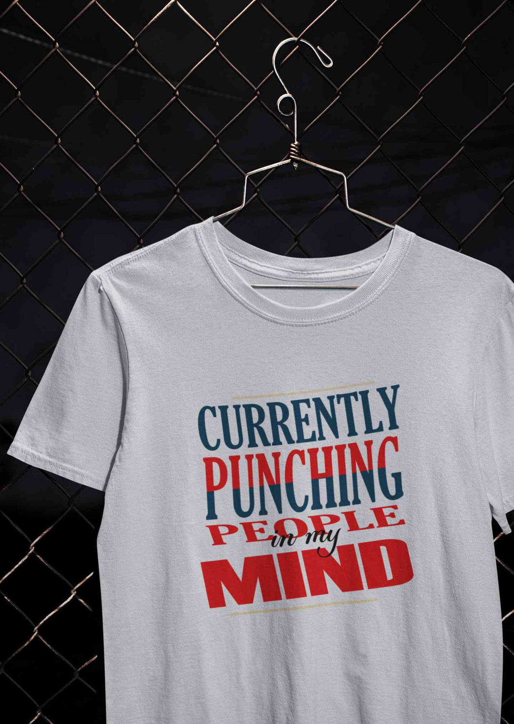 Punching People Mens Half Sleeves T-shirt- KidsFashionVilla