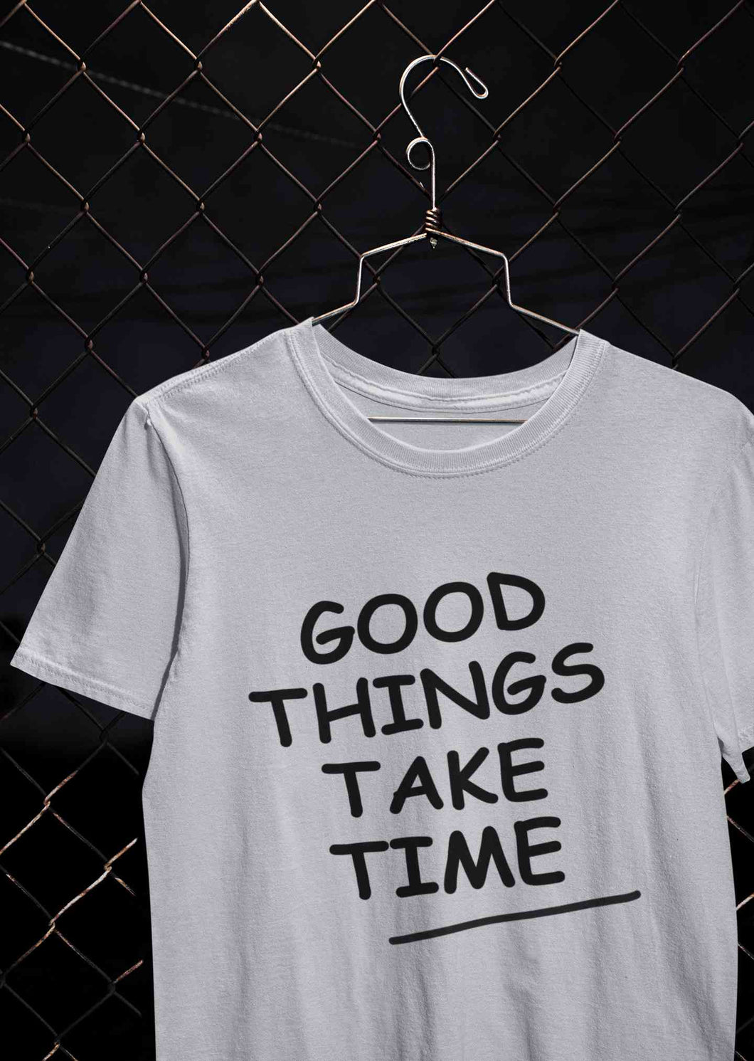 Good Things Take Time Mens Half Sleeves T-shirt- KidsFashionVilla