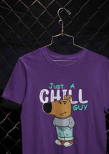 Load image into Gallery viewer, Just A Chill Guy Mens Half Sleeves T-shirt- KidsFashionVilla
